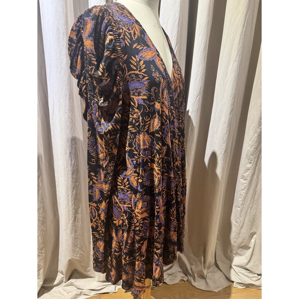 Free People Ruched Sleeve Babydoll Dress XL NWT - Picture 2 of 4